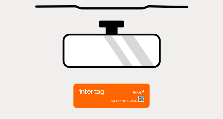 Como colar o Inter Tag no carro