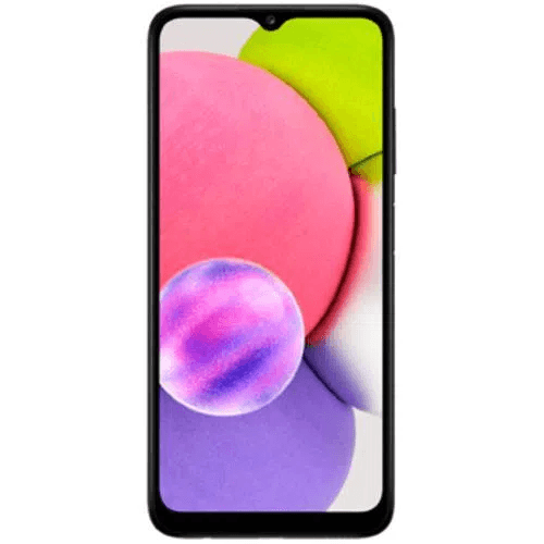 celular samsung preto com imagem colorida na tela