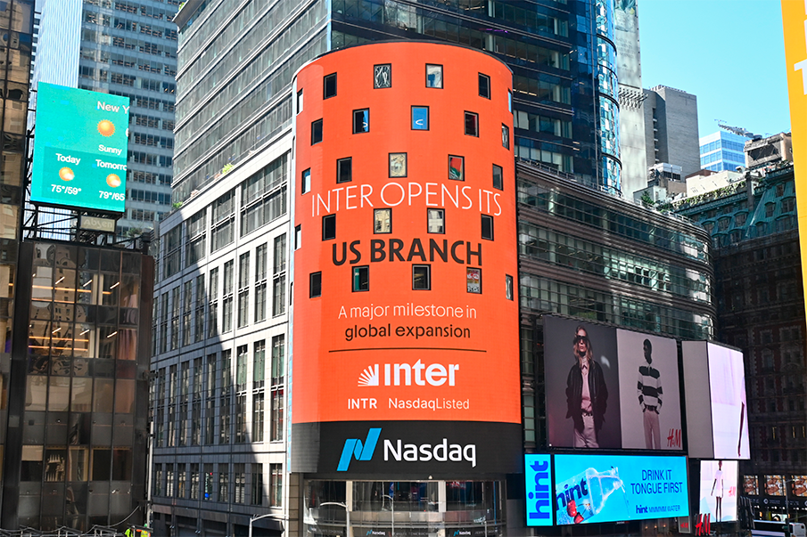 Anúncio na Nasdaq