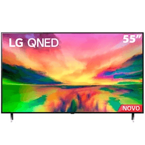 tv LG de 55 polegadas com imagem ilustrativa na tela