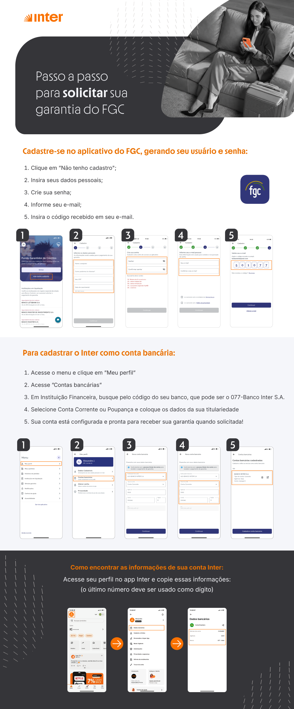 Passo a passo para solicitar a garantia do FGC para pessoa física
