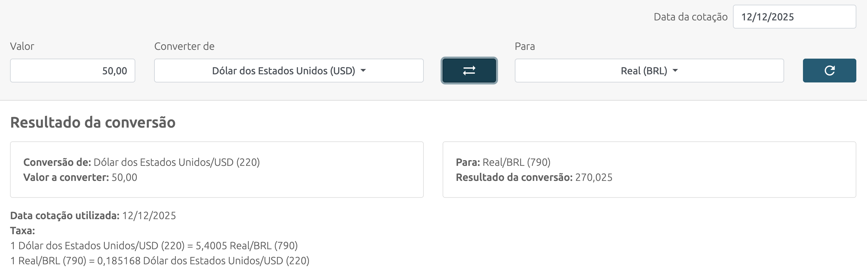 Calculadora para cotação do dólar do Banco Central Calculadora para cotação do dólar do Banco Central