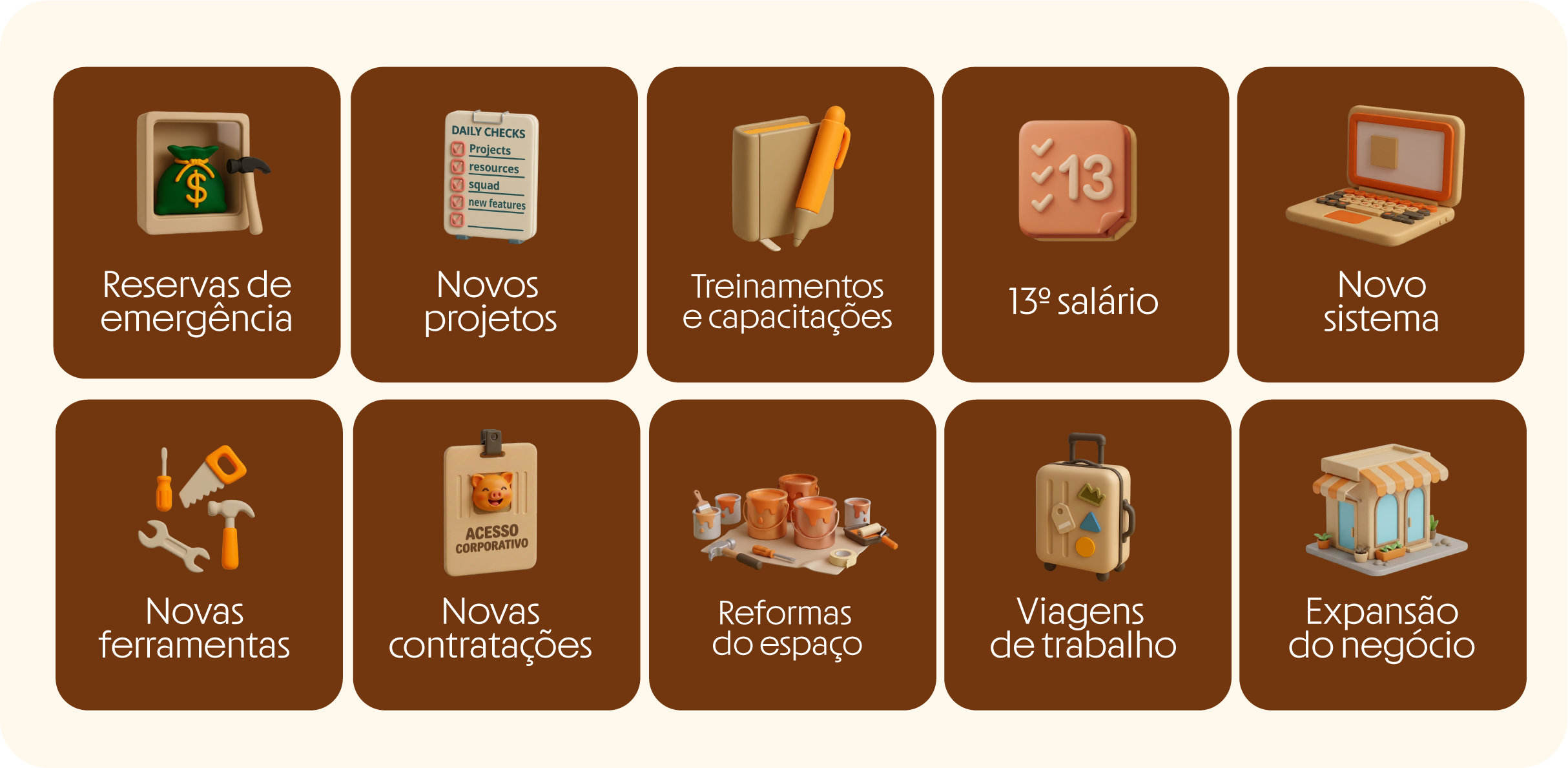 Objetivos Default do Super App