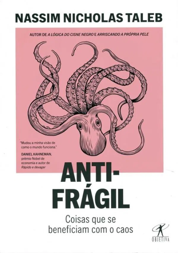 capa do livro anti frágil com imagem de polvo na capa