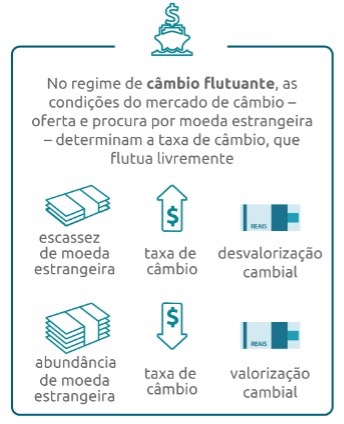 infográfico Banco Central câmbio flutuante